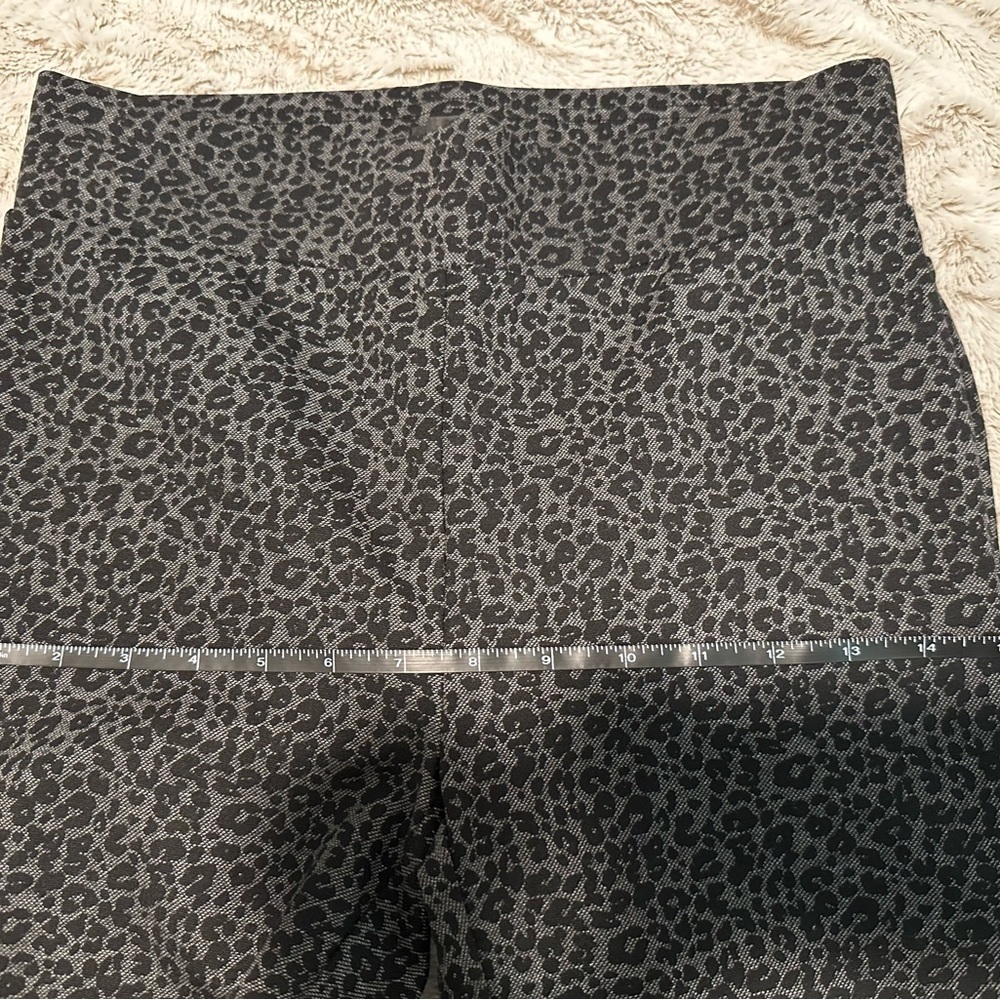 LOFT Ponte Knit Animal Print Leggings - Picture 7 of 13